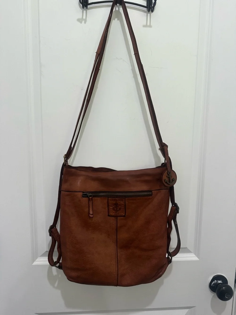 HARBOUR 2nd Cognac Leather Crossbody Bag